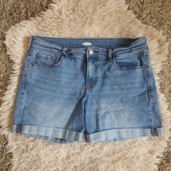 Old Navy Pants - Old Navy Sz 10 Women's Mid Rise Stretch Midi Jean Shorts